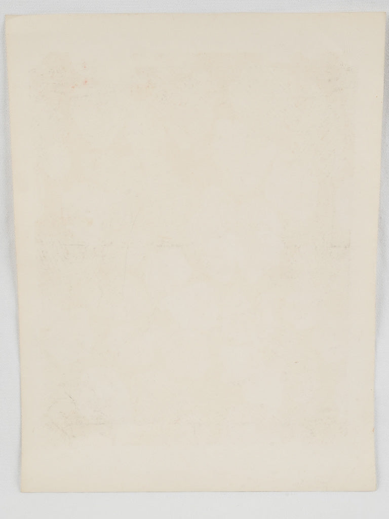 French abstract monochrome floral textile