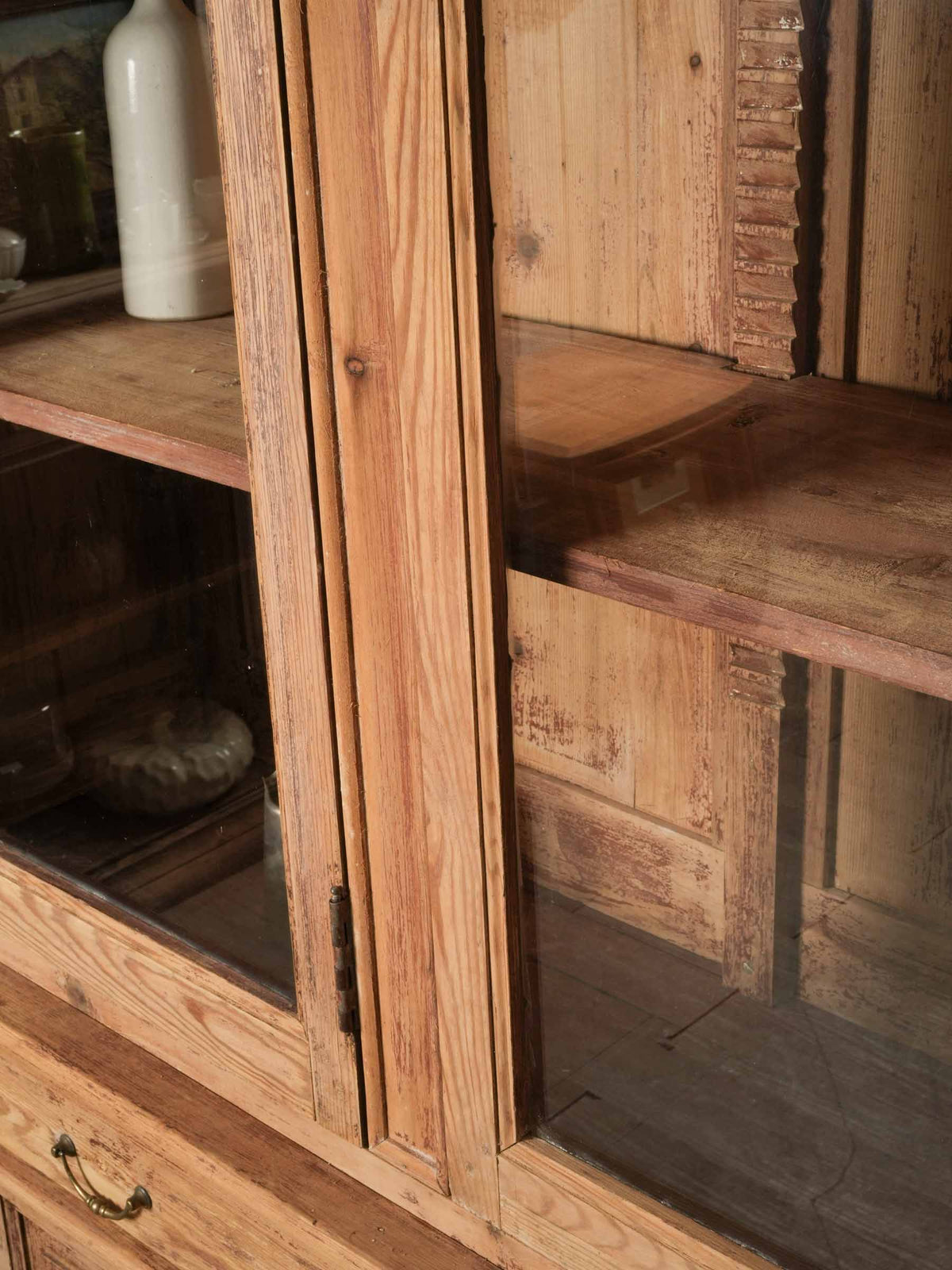 Early 20th-Century Display Cabinet w/ Tall Glazed Upper Section - 102¾" x 82"