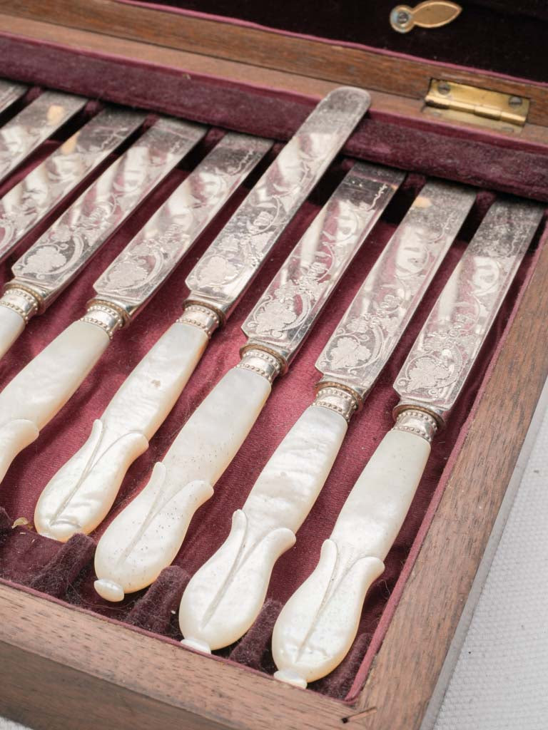 Silverplated dessert fork collection