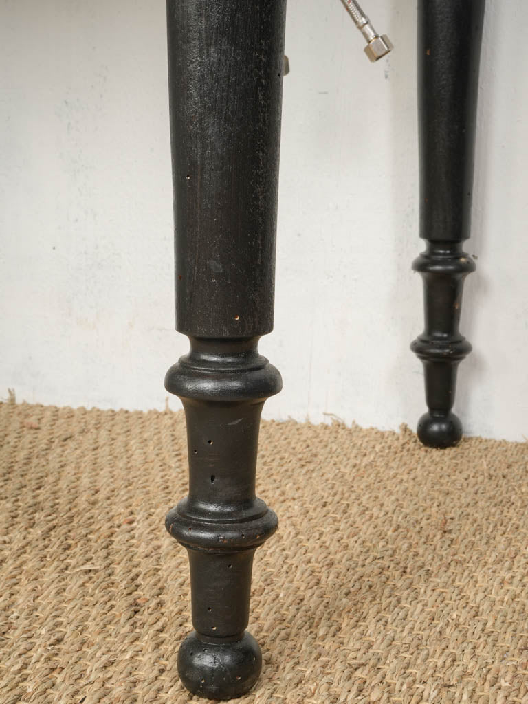 Ready-to-Install Bathroom Washbasin w/ Painted Antique Table Base