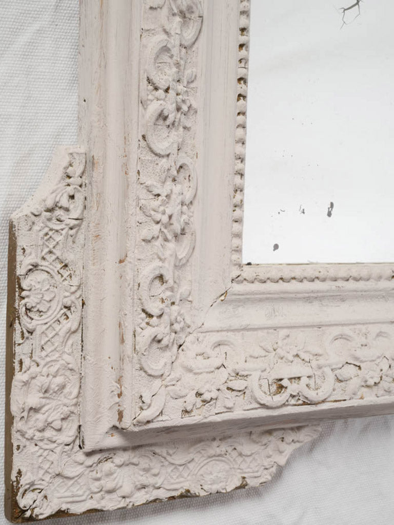 Historic desilvering effect mirror