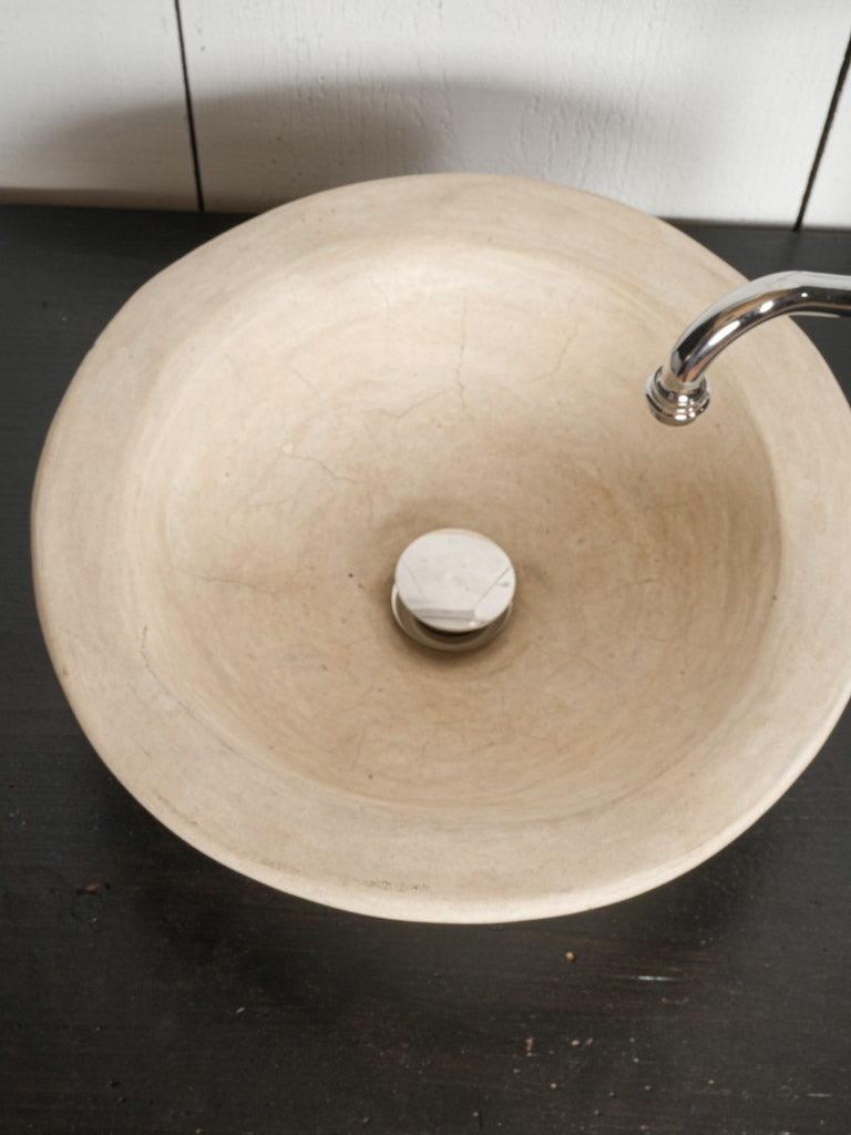 Ready-to-Install Bathroom Washbasin w/ Painted Antique Table Base