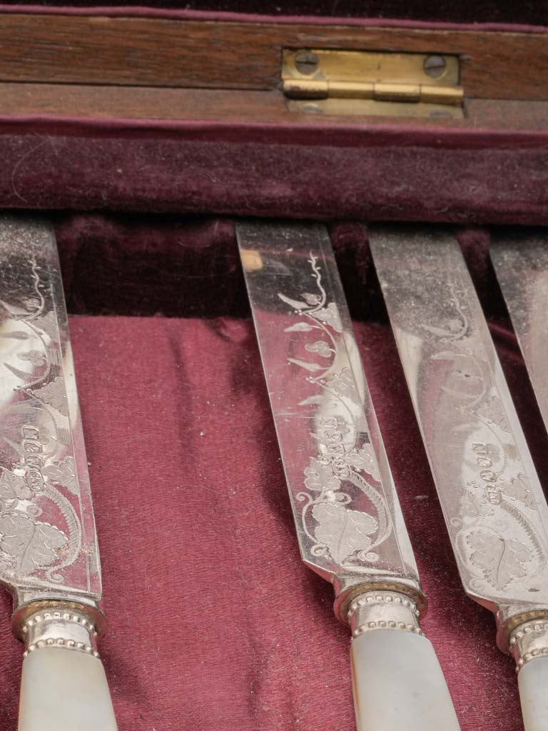 British silversmiths crafted dessert cutlery