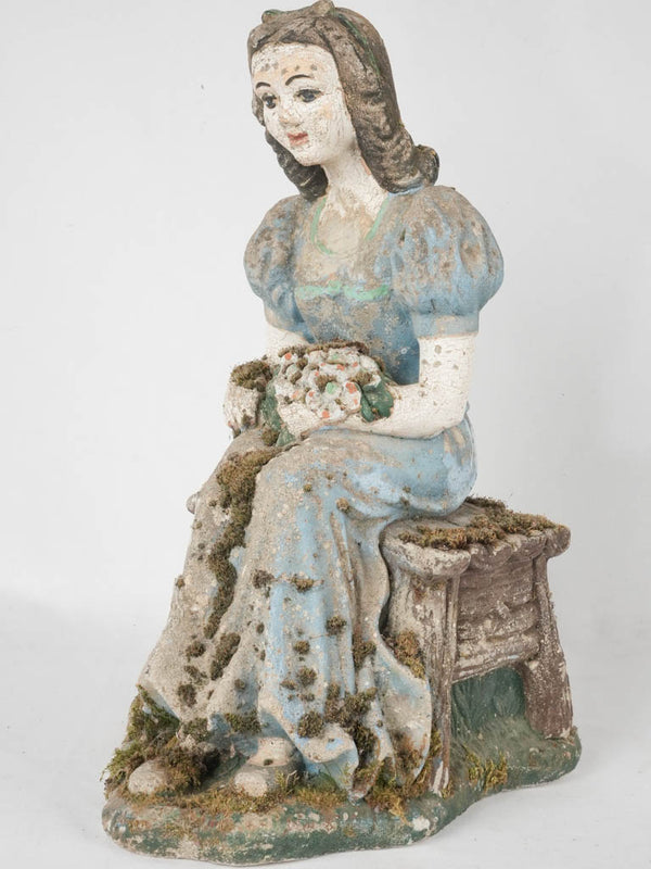 Vintage weathered Snow White statue