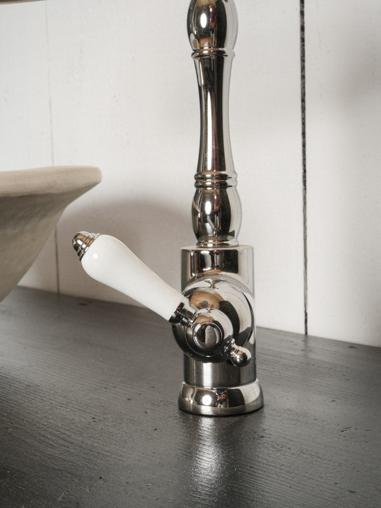 Ready-to-Install Bathroom Washbasin w/ Painted Antique Table Base