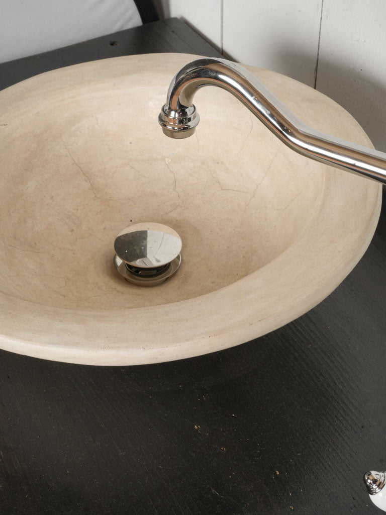 Ready-to-Install Bathroom Washbasin w/ Painted Antique Table Base