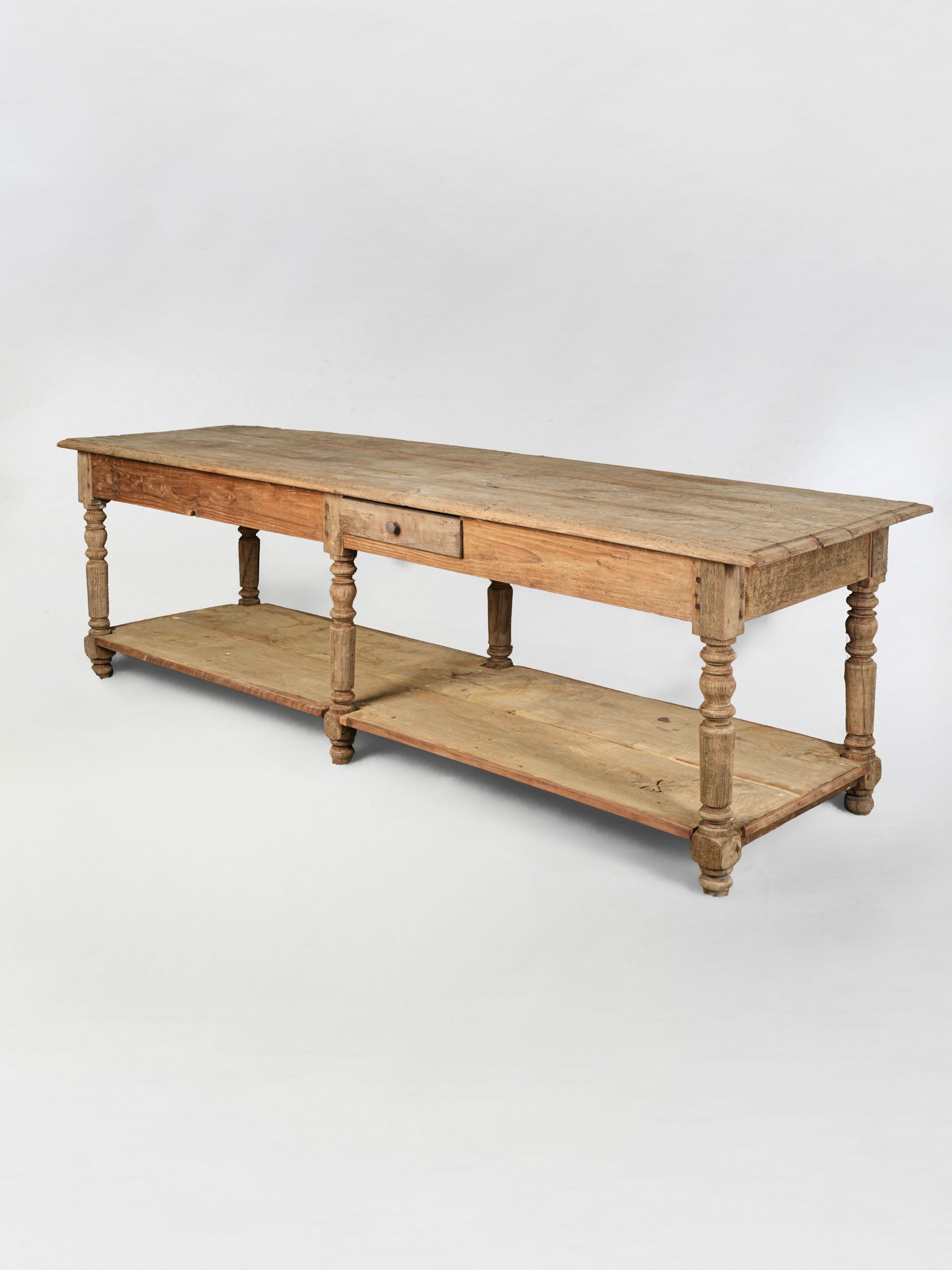 フランス アンティーク French oak Table テーブル カウンター Antique French Oak Draper's Table, c. 1900 - 97¾