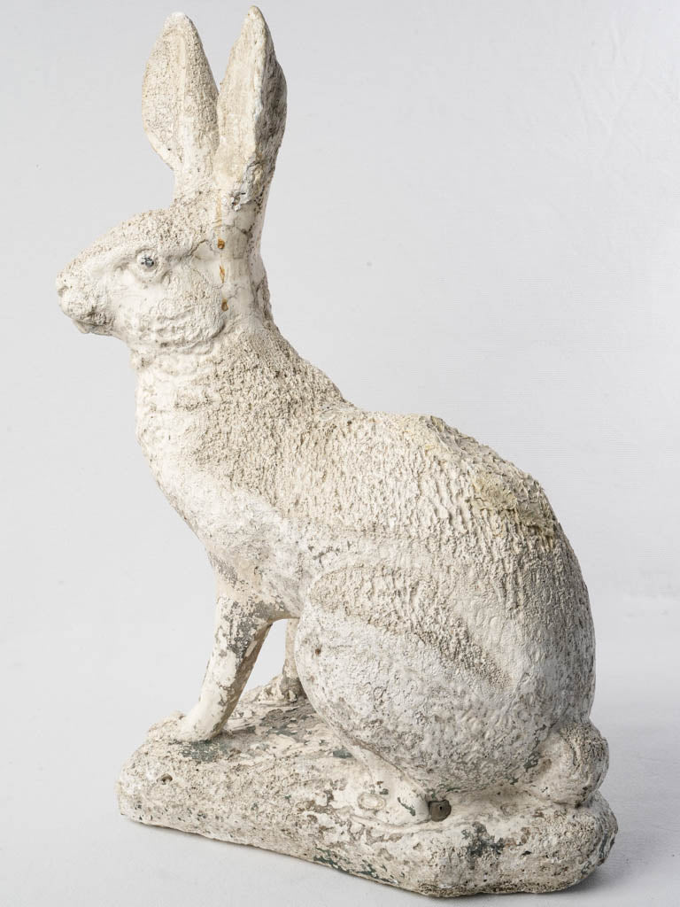 Antique expressive hare statue