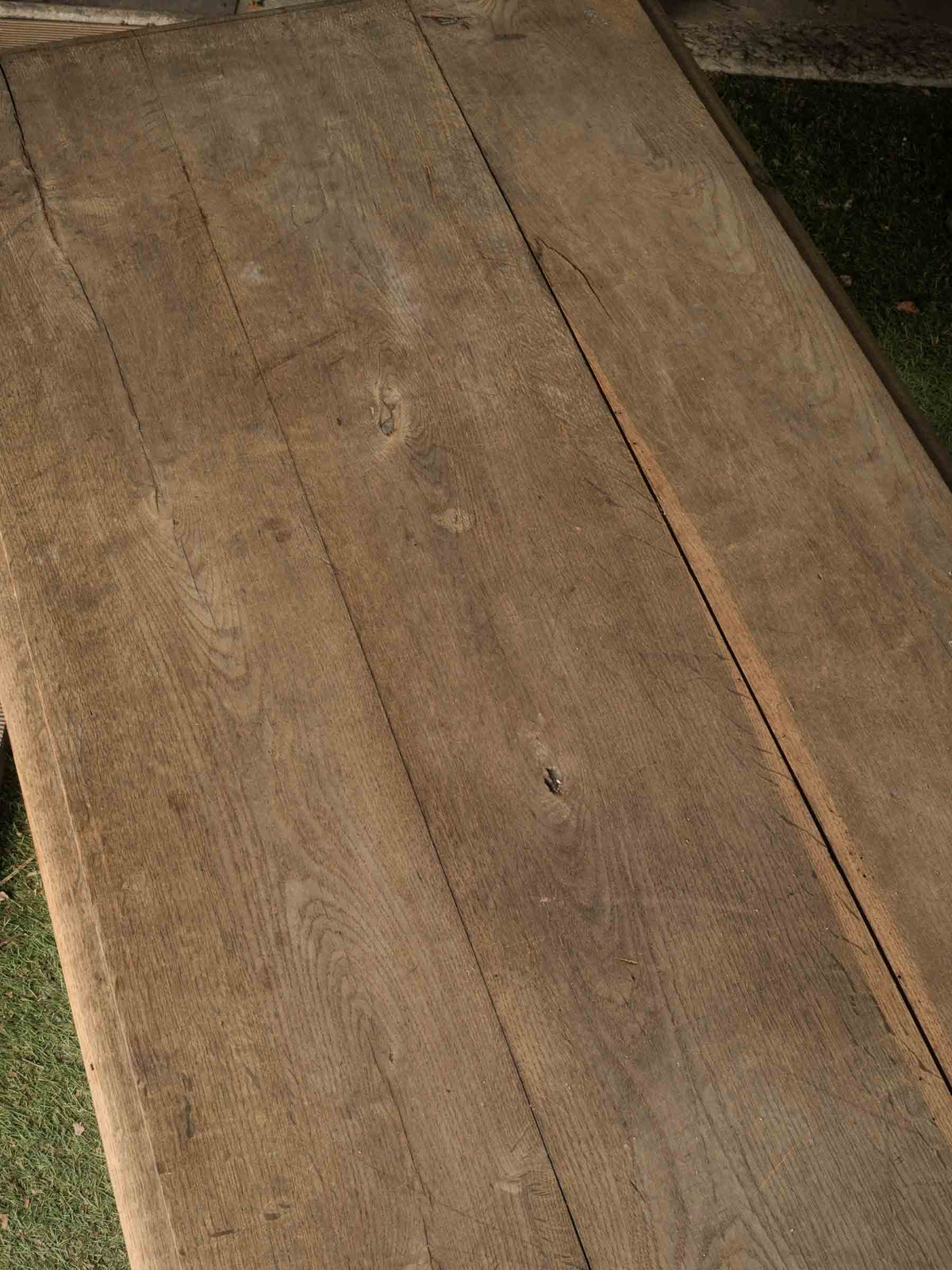 Antique French Oak Draper’s Table, c. 1900 - 97¾"