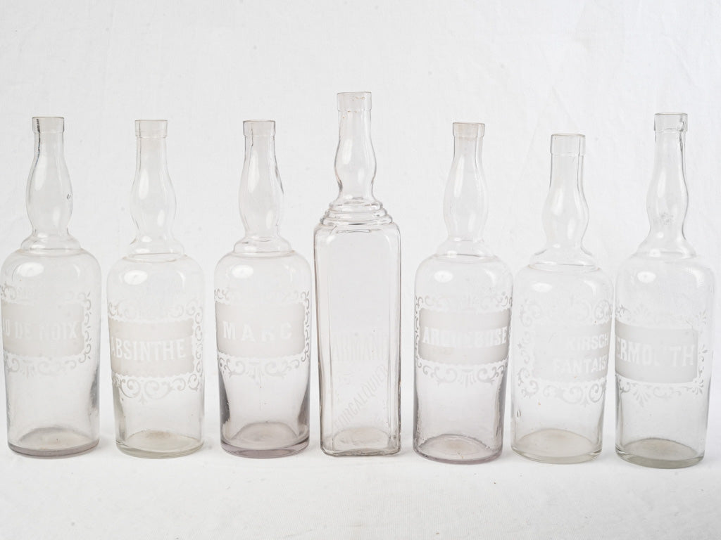 Textured timeworn sheen vessels