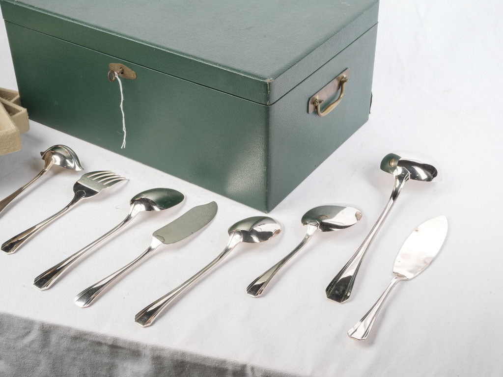 Elegant silverplate dining utensils