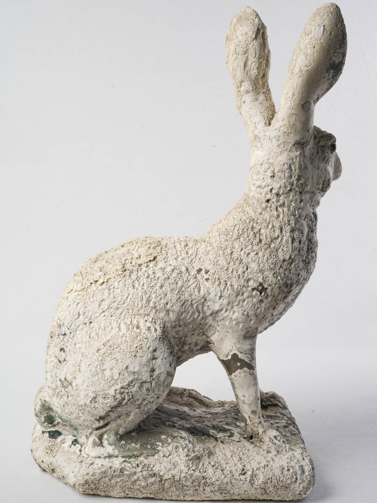 Charming rustic hare sculpture