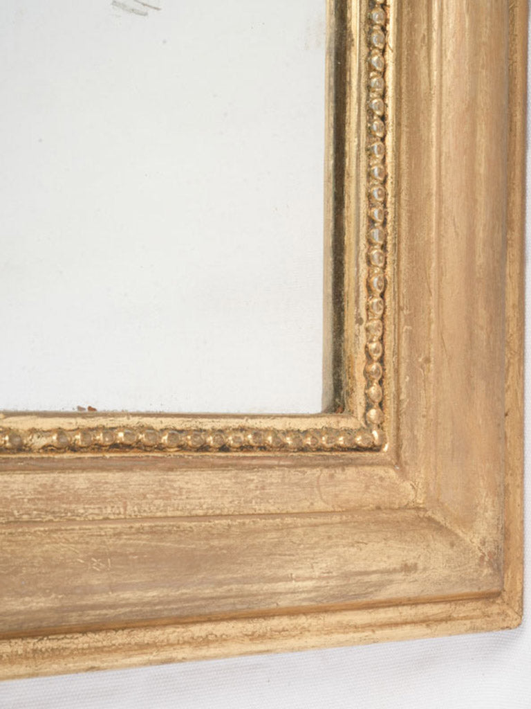 Late 19th Century French Louis Philippe Mantel Mirror Bronzine Over Gilt - 43¼" x 28"