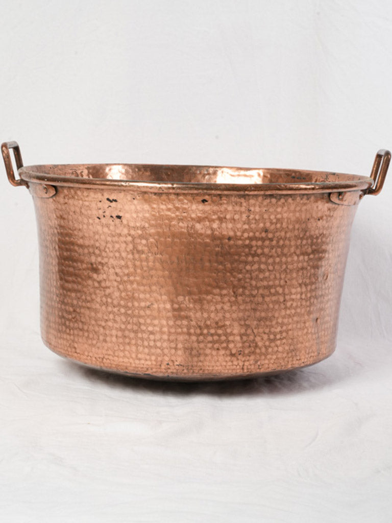 Timeworn stylish hammered copper basin