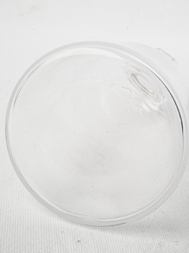 Light-catching satin finish decanter