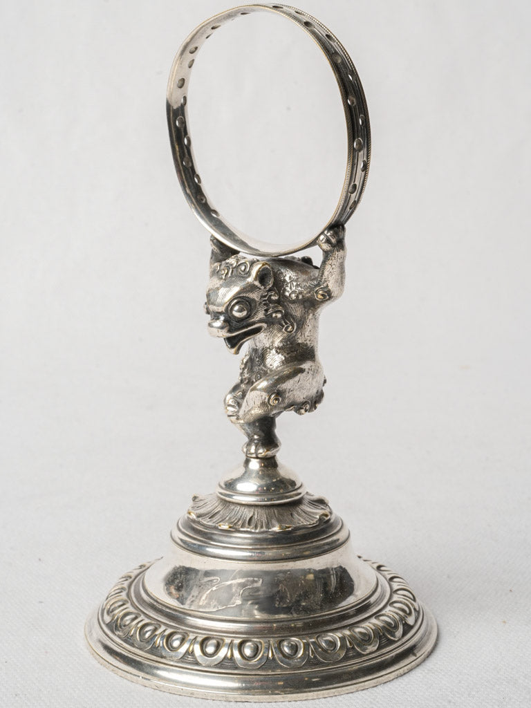 Antique decorative metalwork pick holder