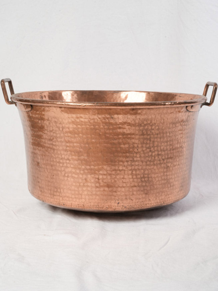 Vintage copper basin with handles