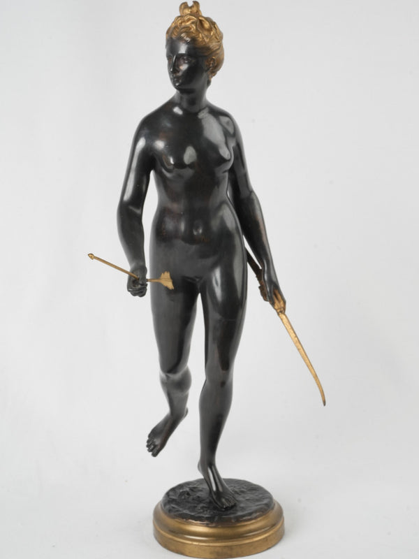 Rare 19th-century French cast bronze table statue