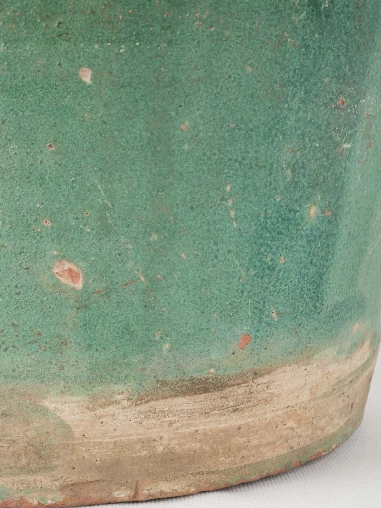 Vintage French countryside green pot