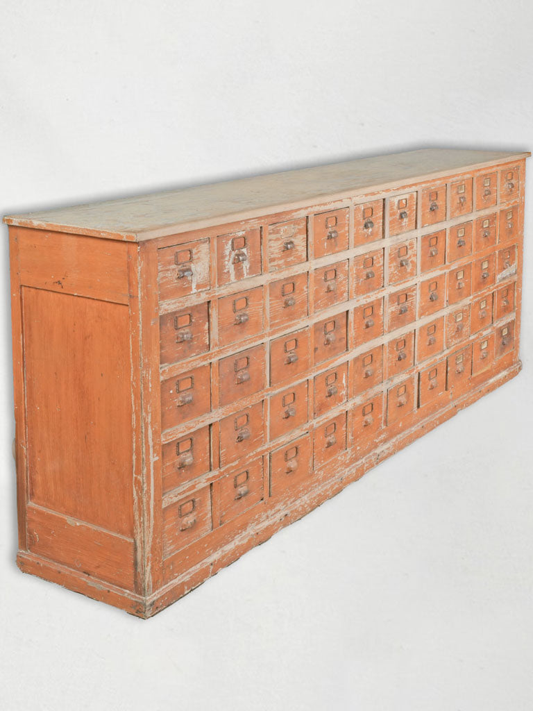 Vintage rustic hardware cabinet