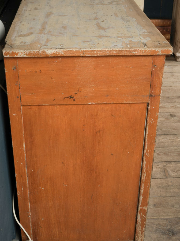 Fir wood antique drawer unit