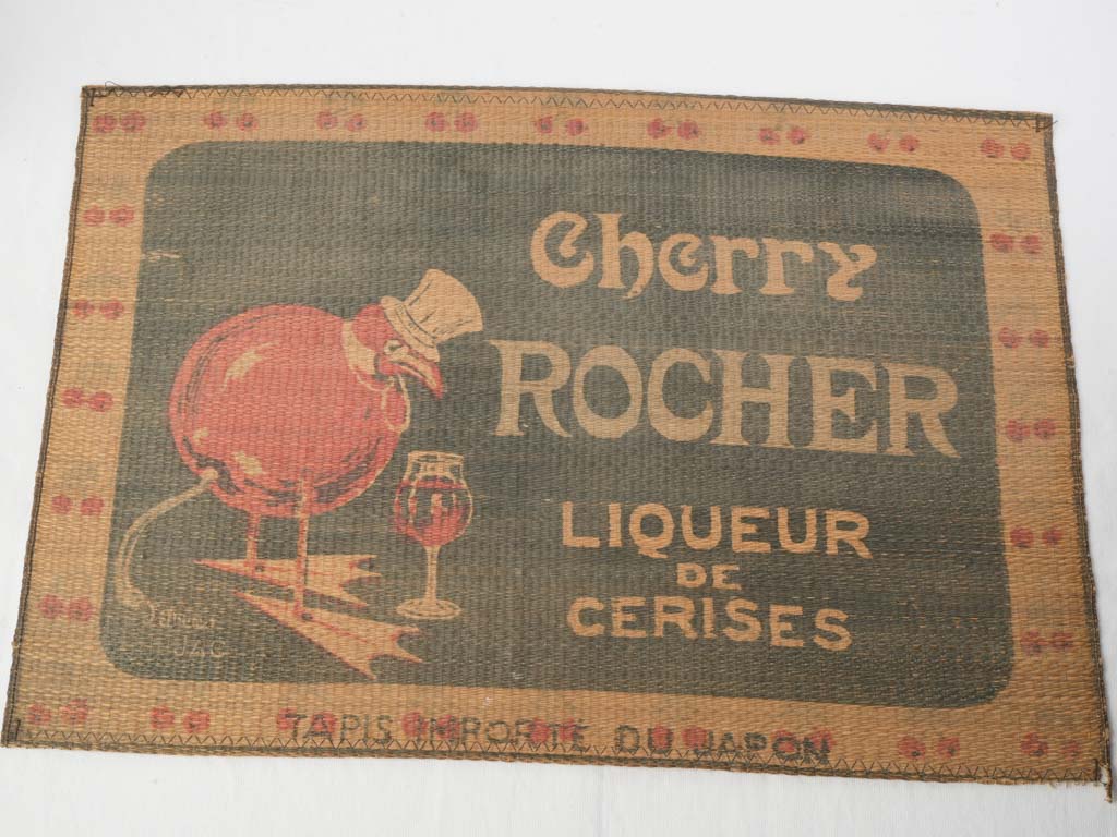 Timeworn patina liqueur advertising card
