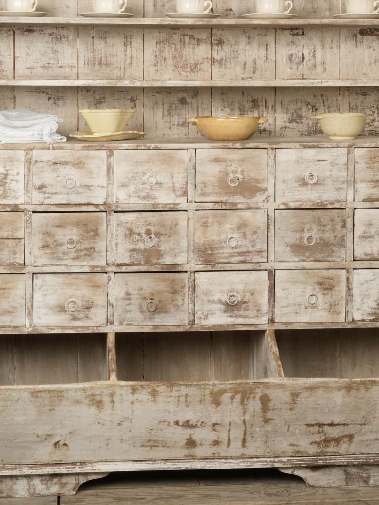 Antique French boulanger's cabinet