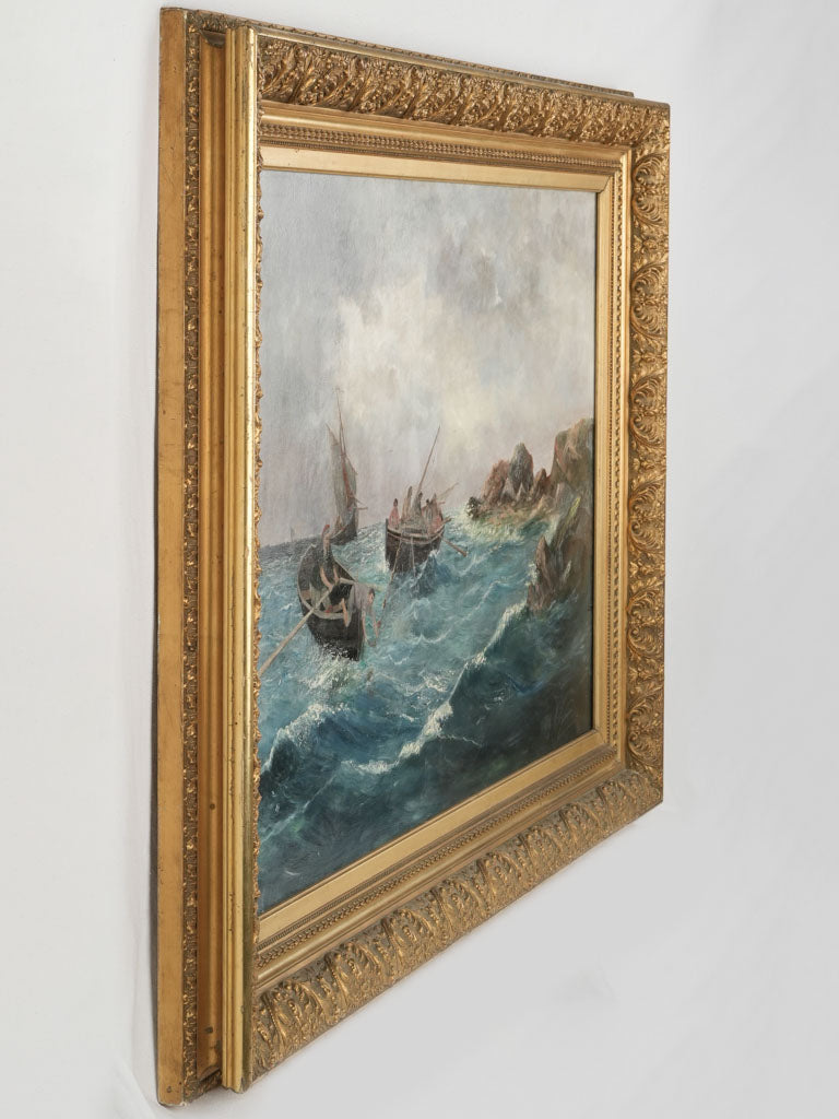 Ornate, gilded frame artwork