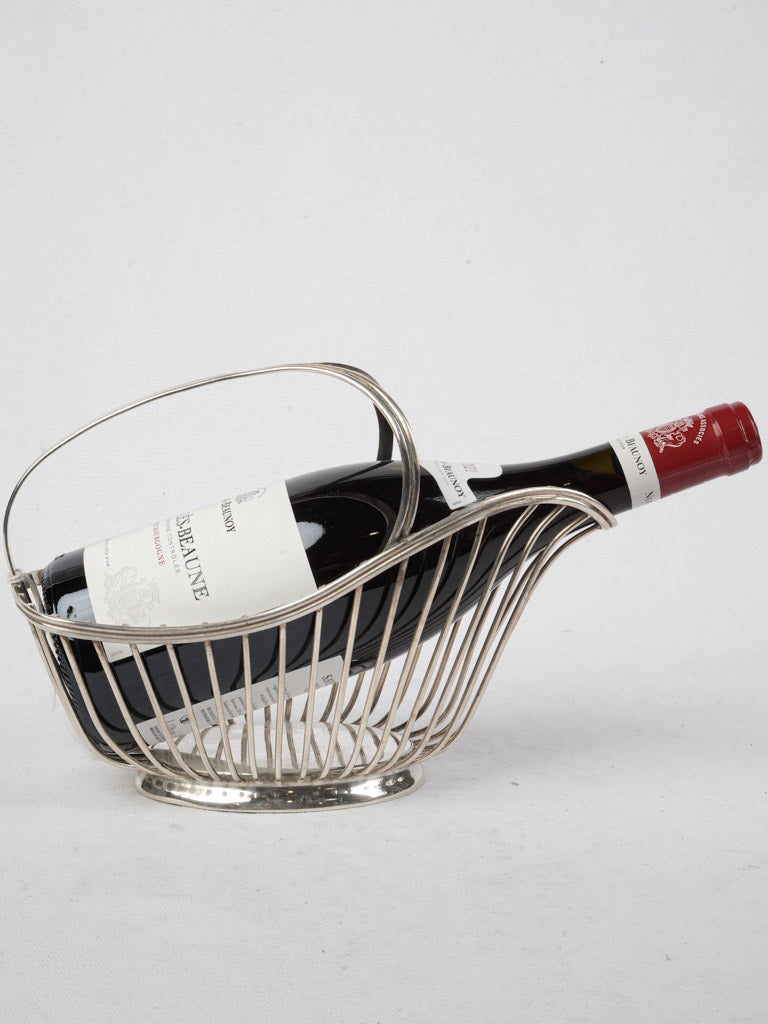 Elegant vintage Art Deco wine cradle
