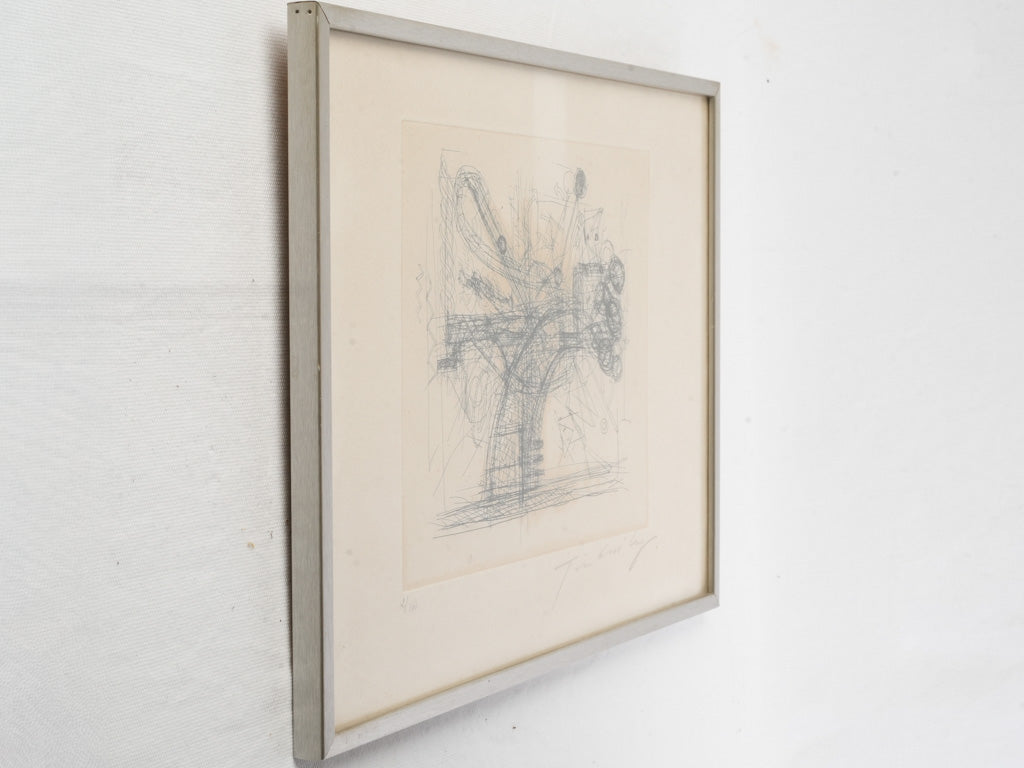 Swiss mid-century art lithograph