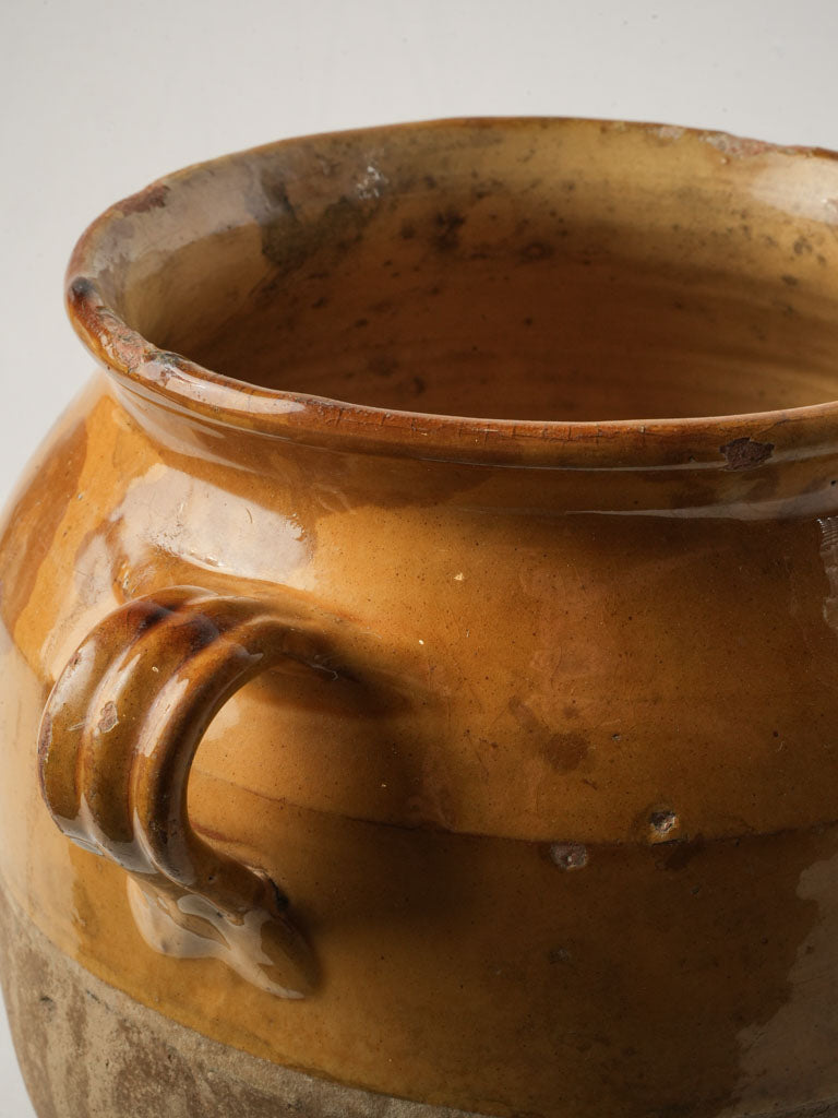 Vintage glazed ceramic container