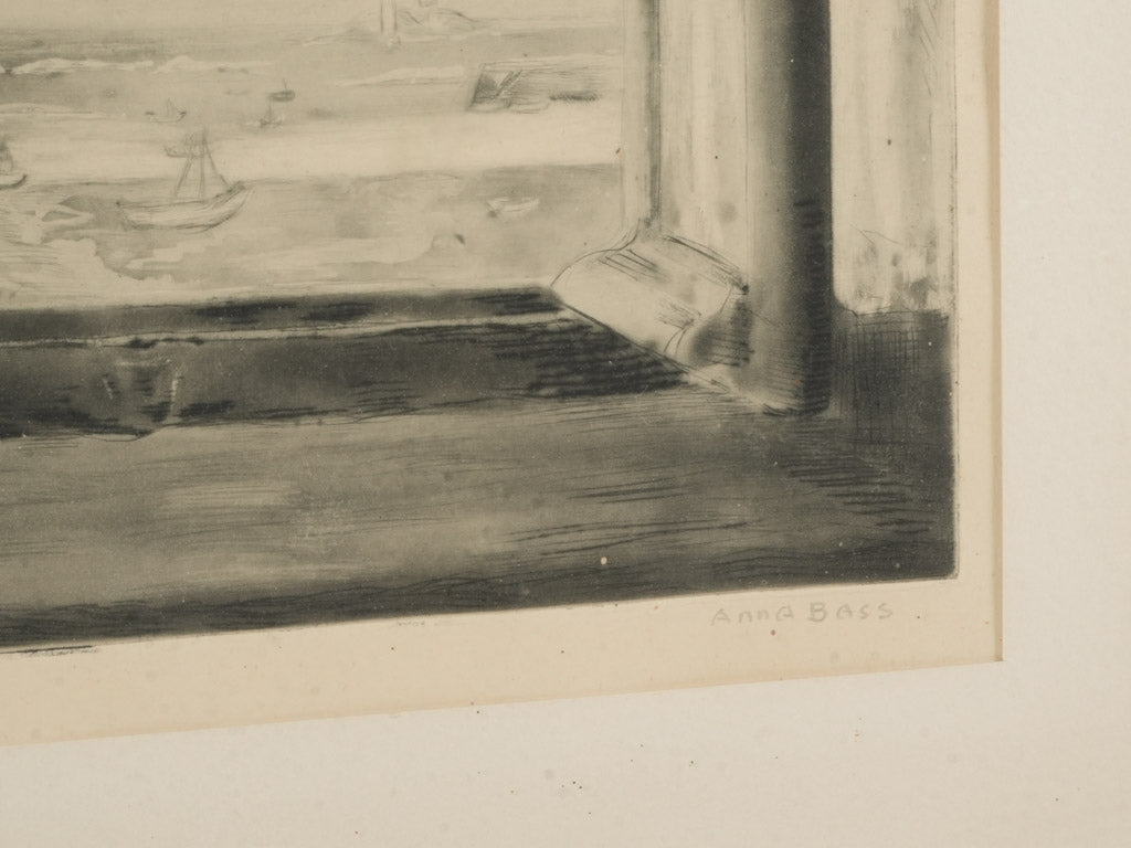 Chic gilt wood-framed lithograph