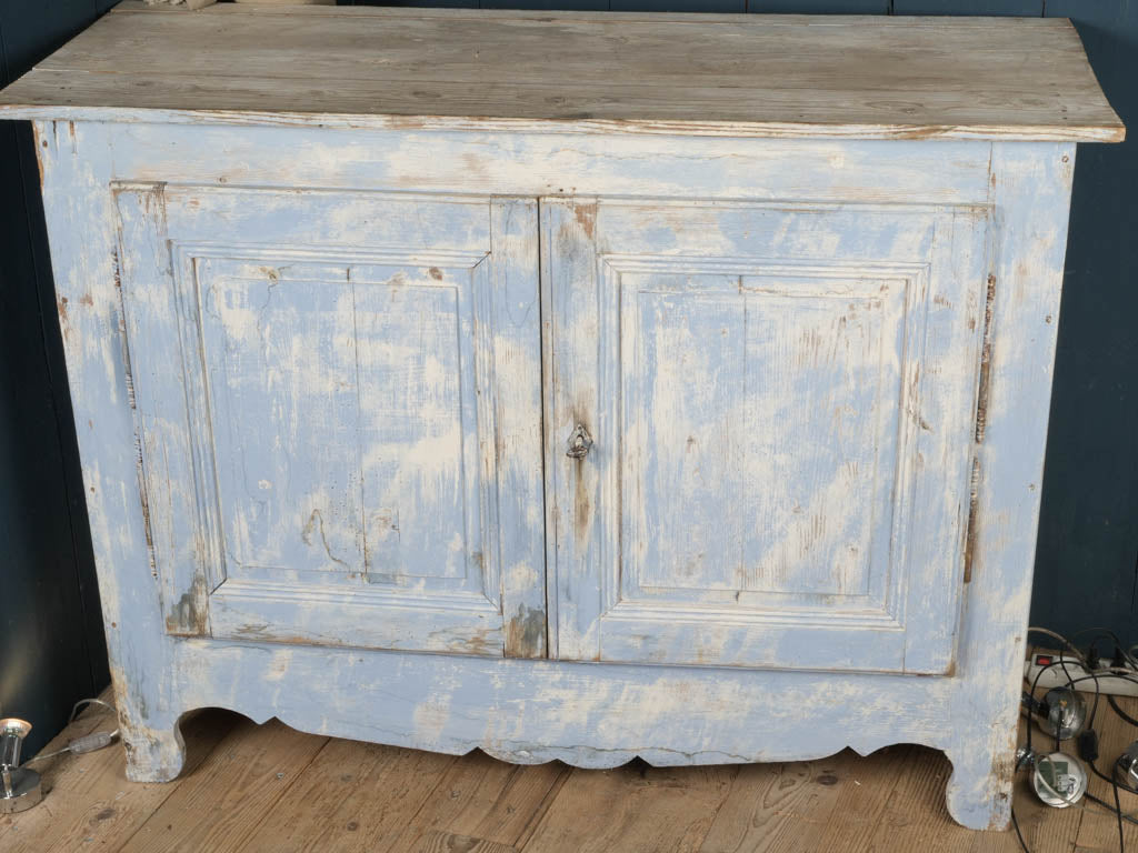Vintage blue patina sideboard