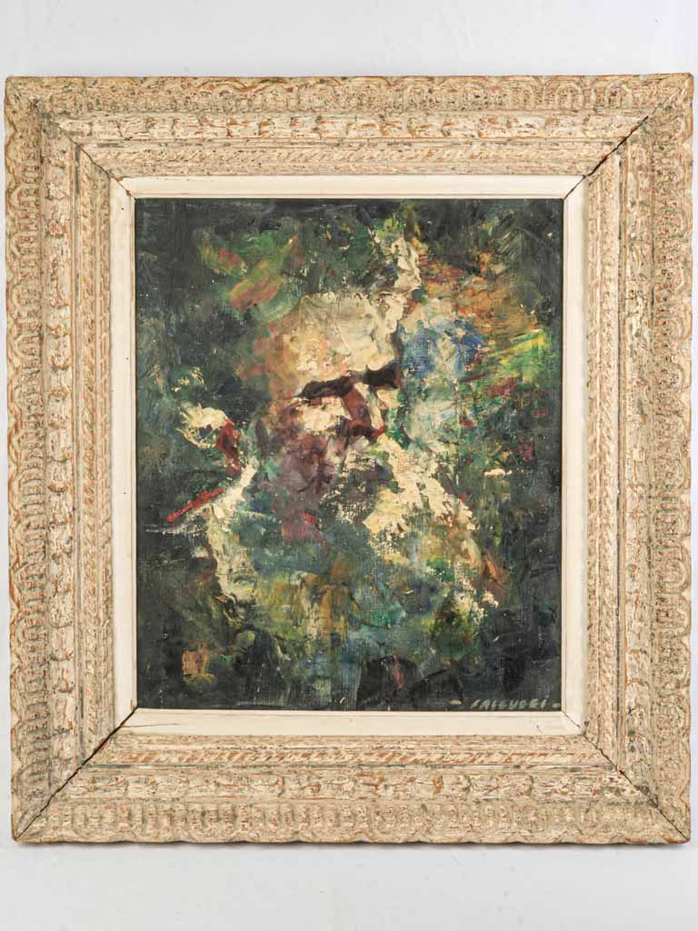 L’Ancêtre Corse - 1950s Oil on Canvas by Robert Falcucci - 31½" x 27½"