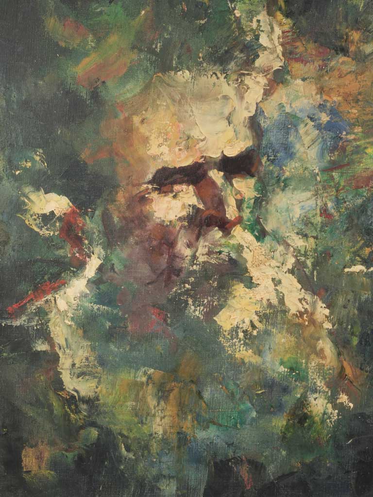 Layered strokes abstract artwork