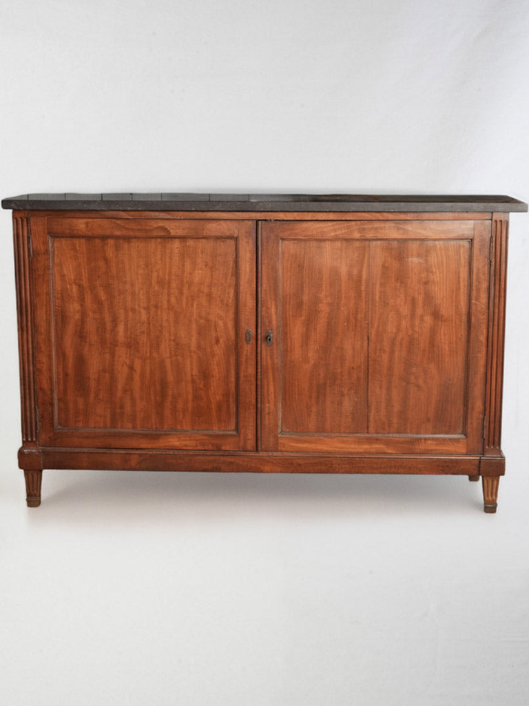 Refined neoclassical mahogany cabinet