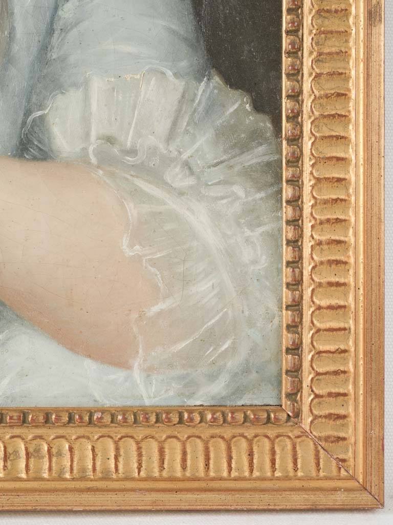 Fine technique oil painting portrait