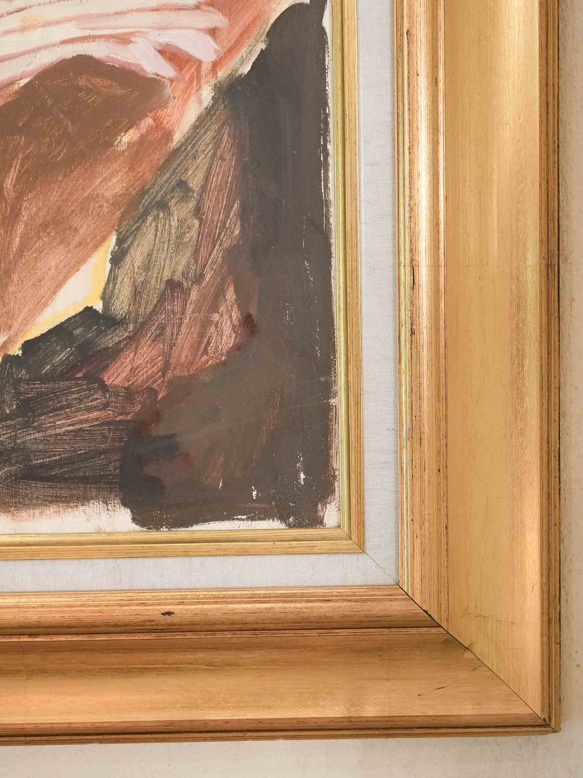 Richly hued expressive canvas piece