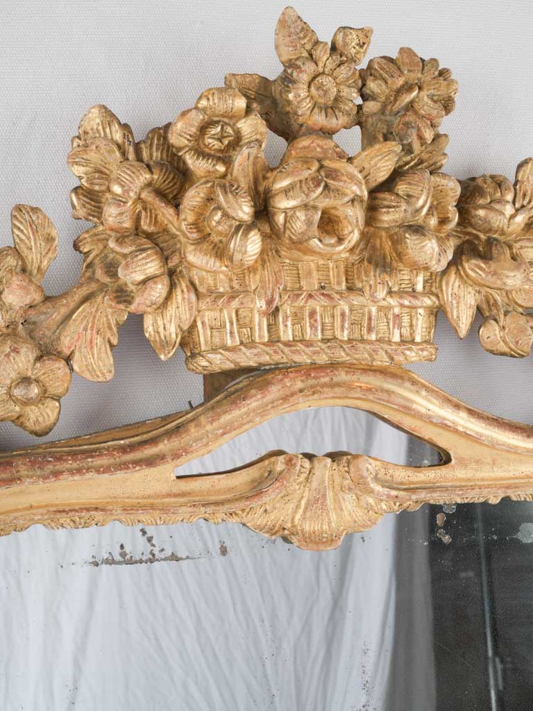 Vintage Gilded Roses Wall Mirror