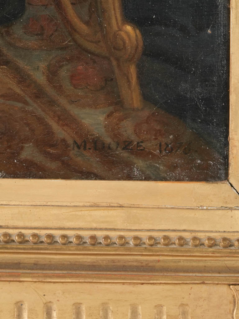 Unusual, rare interior scene painting