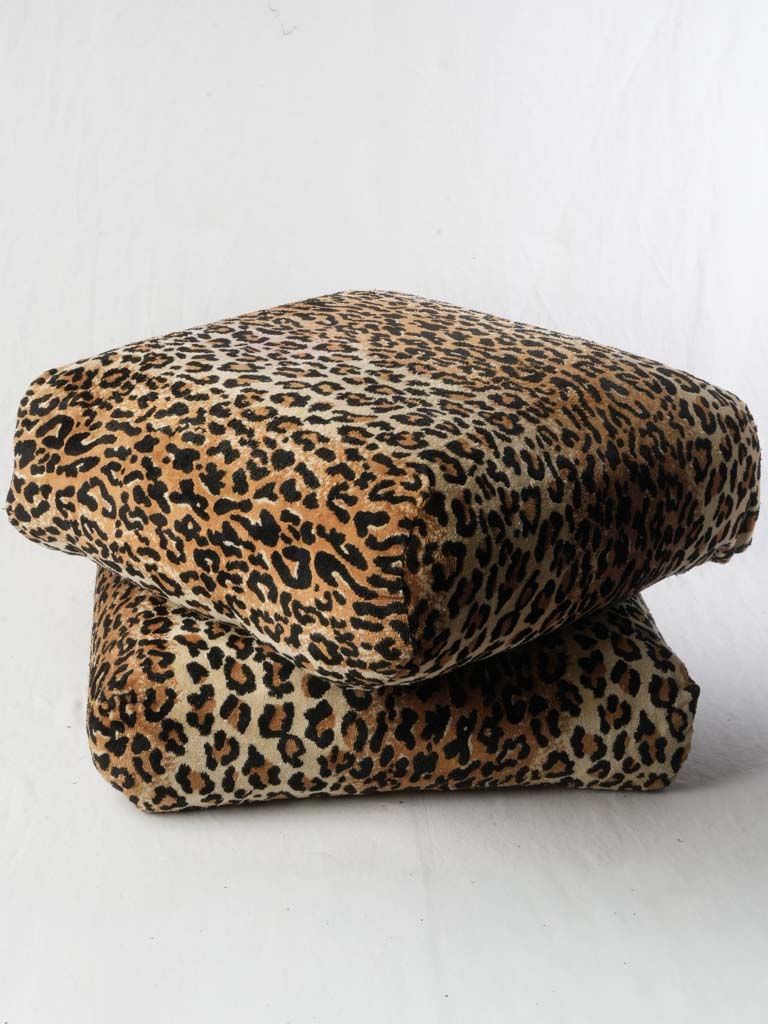 Comfortable foam-filled poufs