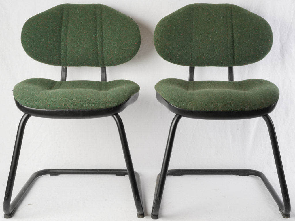 Retro forest accent chairs