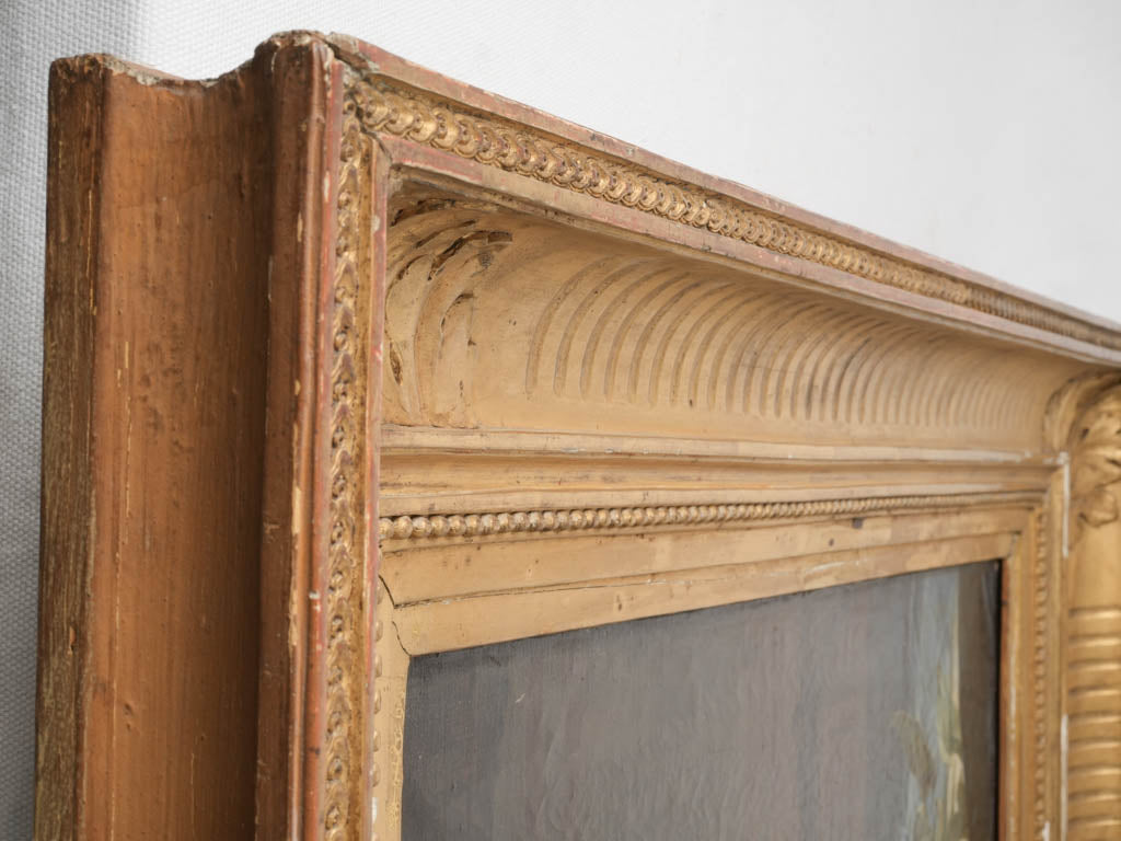 French church mural-inspired canvas art