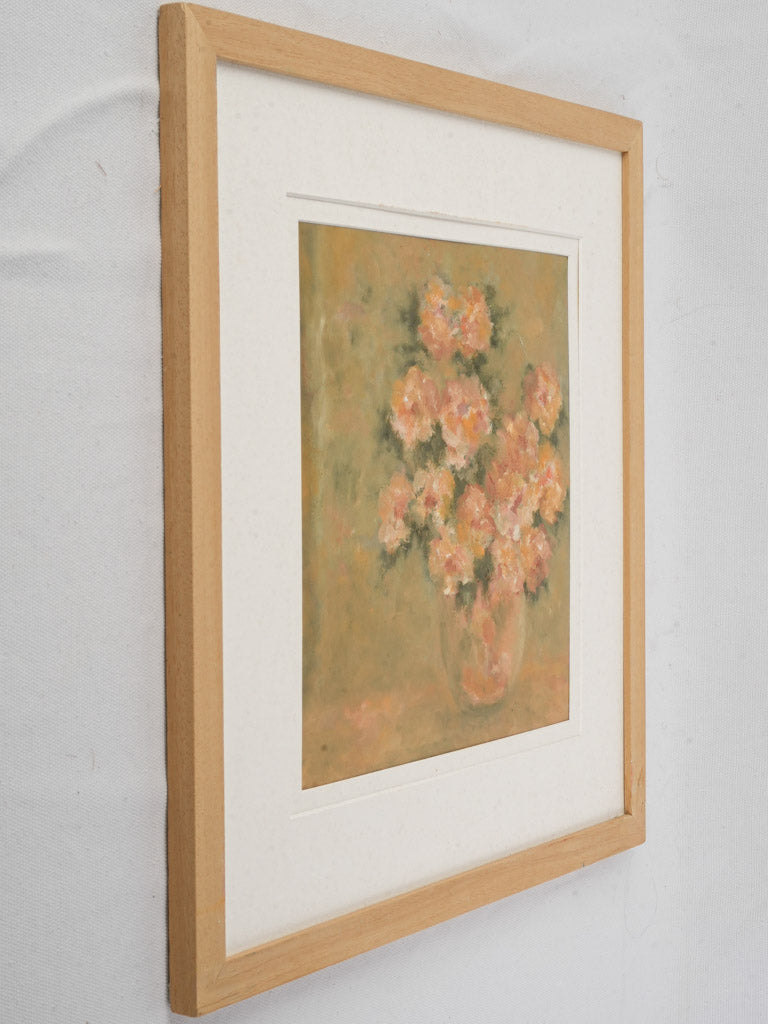 Contemporary Floral Painting By Karibou - “Les Fleurs De Philippe” 17" X 17"
