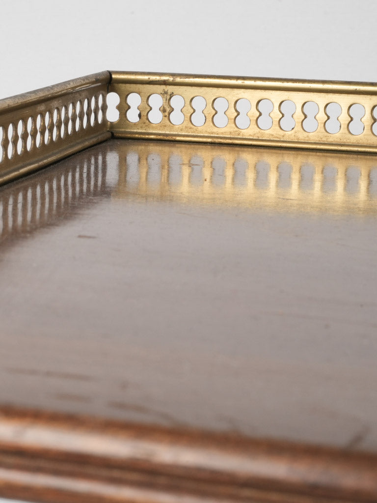 Antique French gilded brass étagère