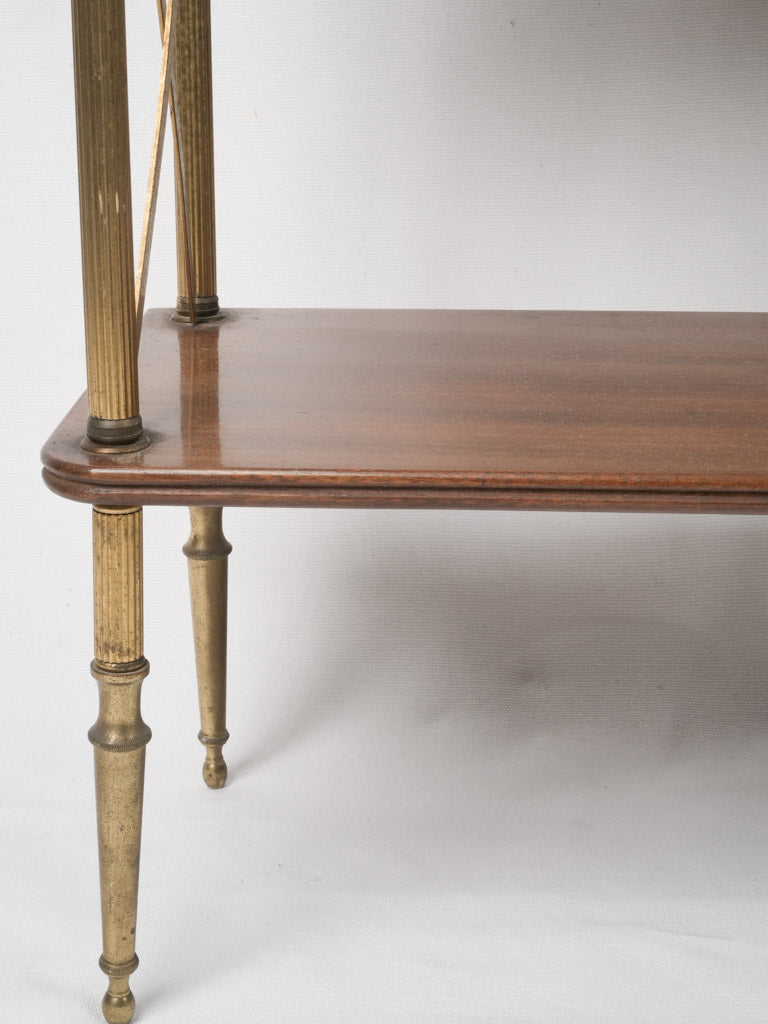 Opulent mahogany living room shelf