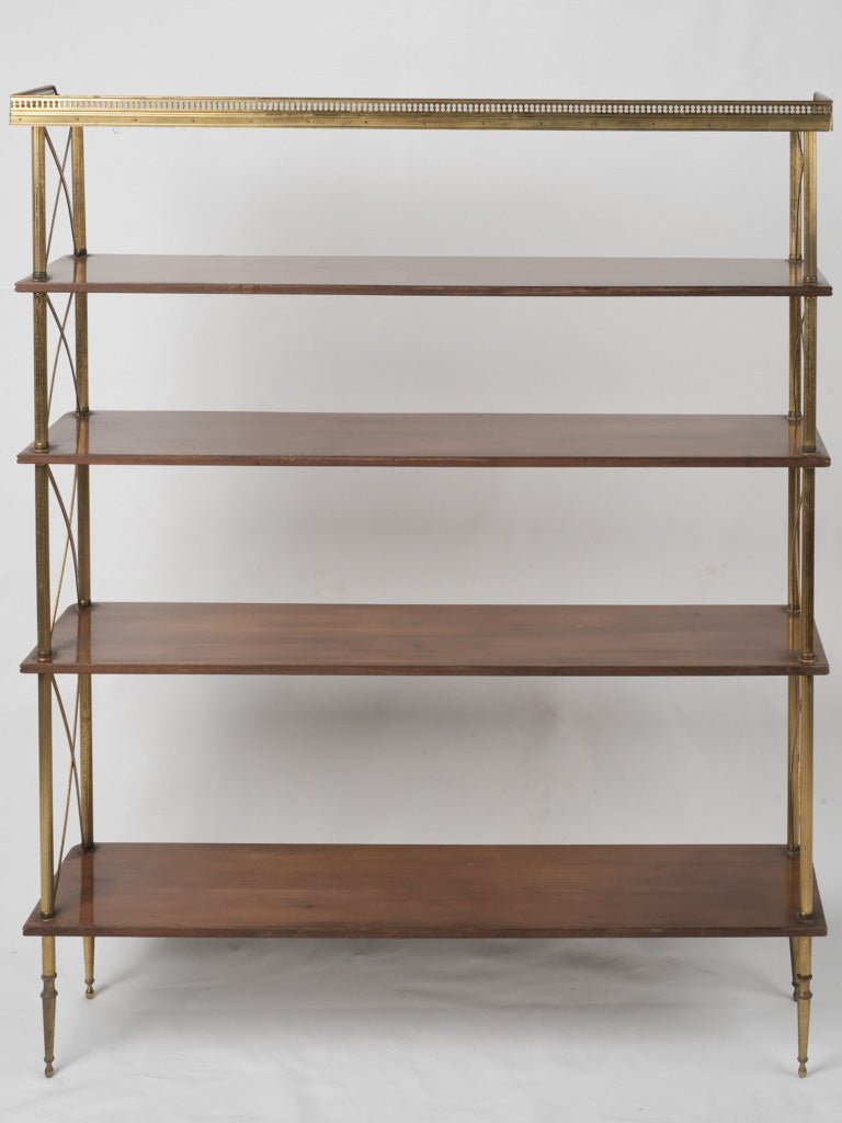 Elegant Maison Jansen brass étagère