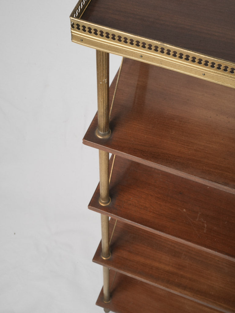 Delicate Maison Jansen 5-shelf étagère