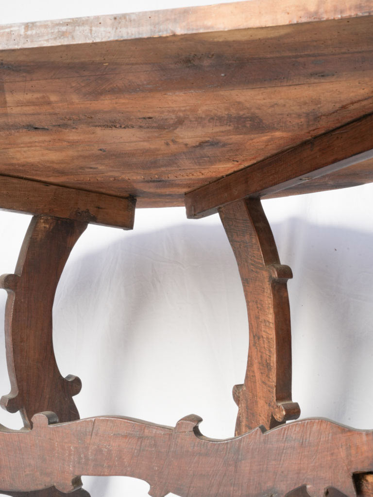 Elegant 19th-century demi-lune table