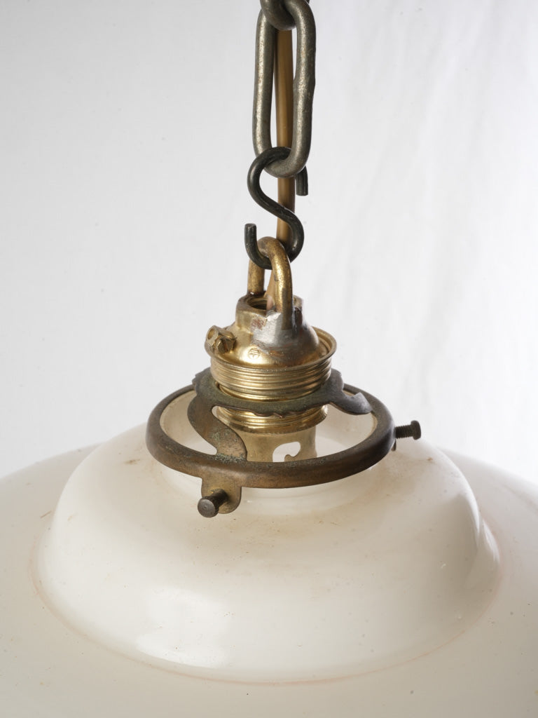 Cream-beaded fringe antique fixture